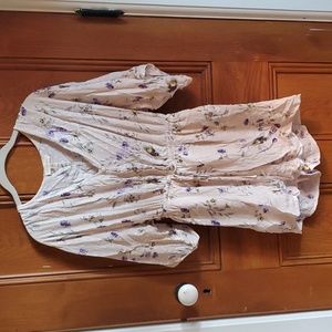 Promesa romper Swiss dot floral